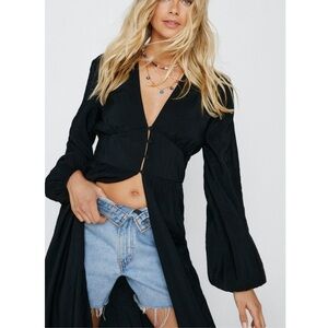 SOLD Nasty gal long sleeve maxi shirt